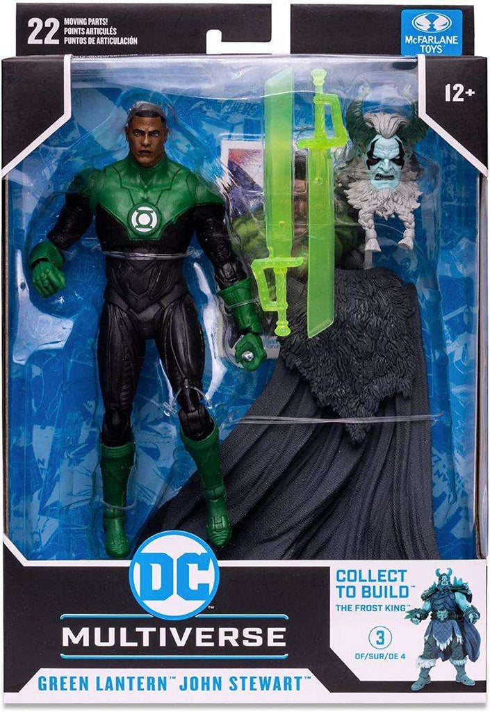 DC Multiverse Comic Endless Winter BAF Build-A Frost King - Green Lantern John Stewart 7 Inch Action Figure - figurineforall.ca