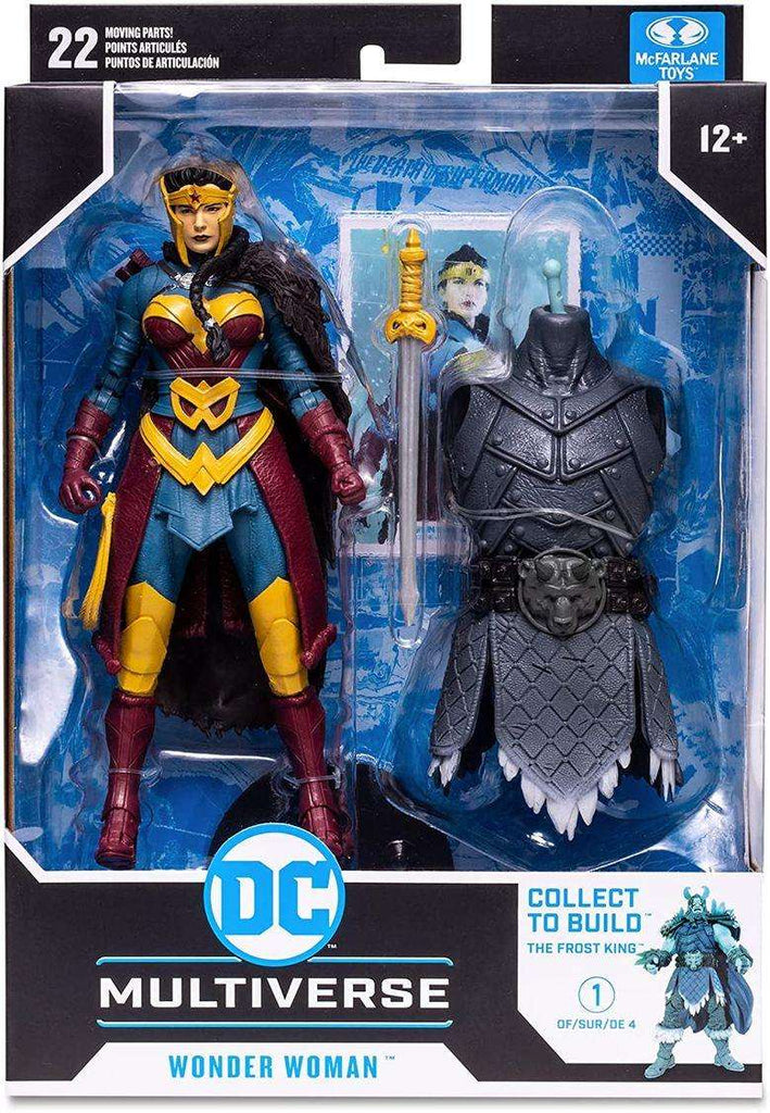DC Multiverse Comic Endless Winter BAF Build-A Frost King - Wonder Woman 7 Inch Action Figure - figurineforall.ca