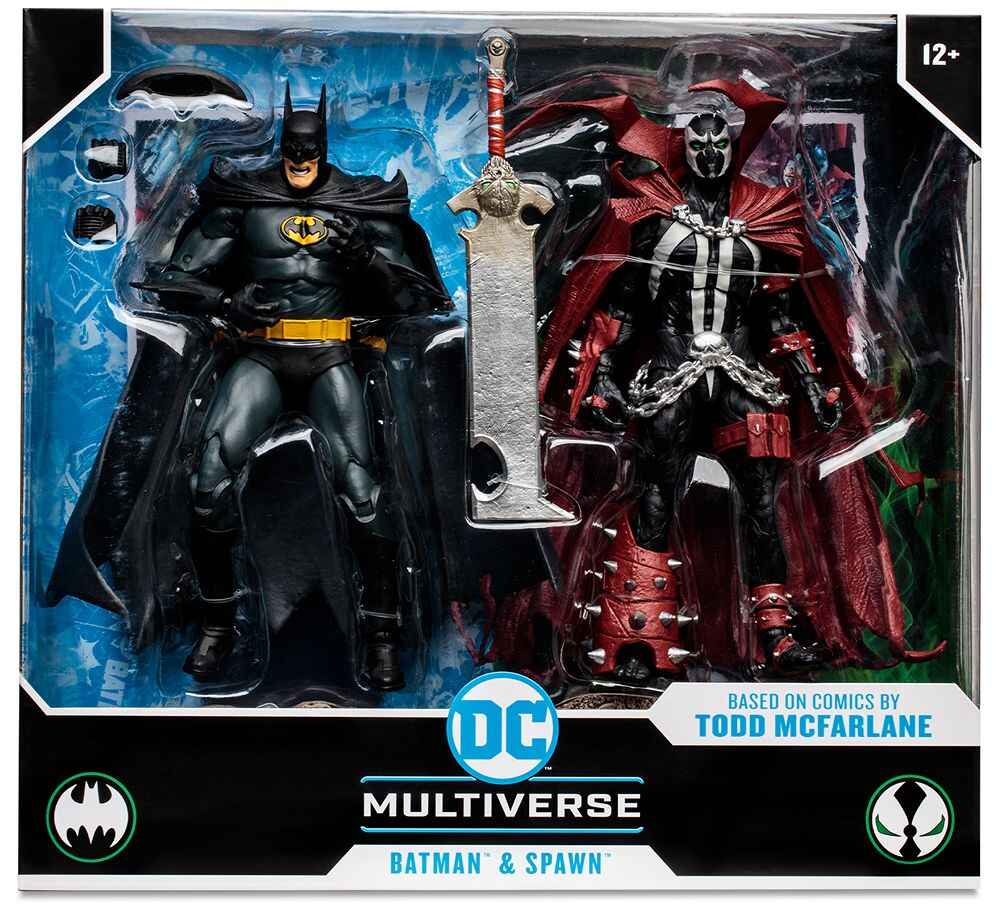 DC Multiverse Batman & Spawn (Based on Comics by Todd Mcfarlane) 7 Inch Action Figure 2-Pack - figurineforall.ca