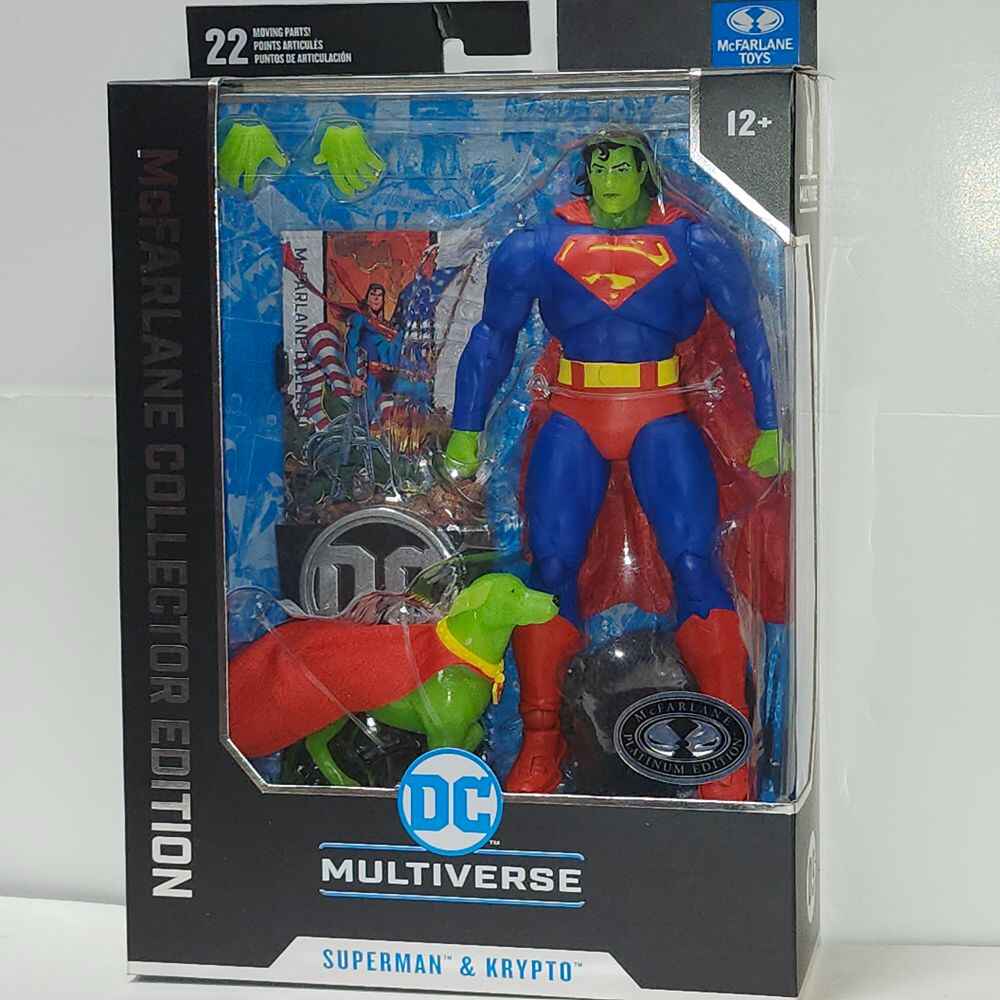 DC Multiverse Collector Edition Wave 3 Superman and Krypto (Return of Superman) 7 Inch Platinum Action Figure