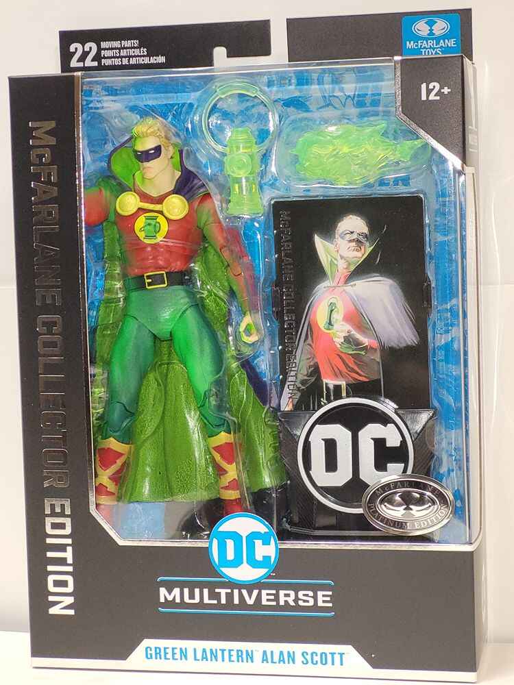 DC Multiverse Collector Edition Series Green Lantern Alan Scott (Day of Vengeance) Platinum 7 Inch Action Figure - figurineforall.ca