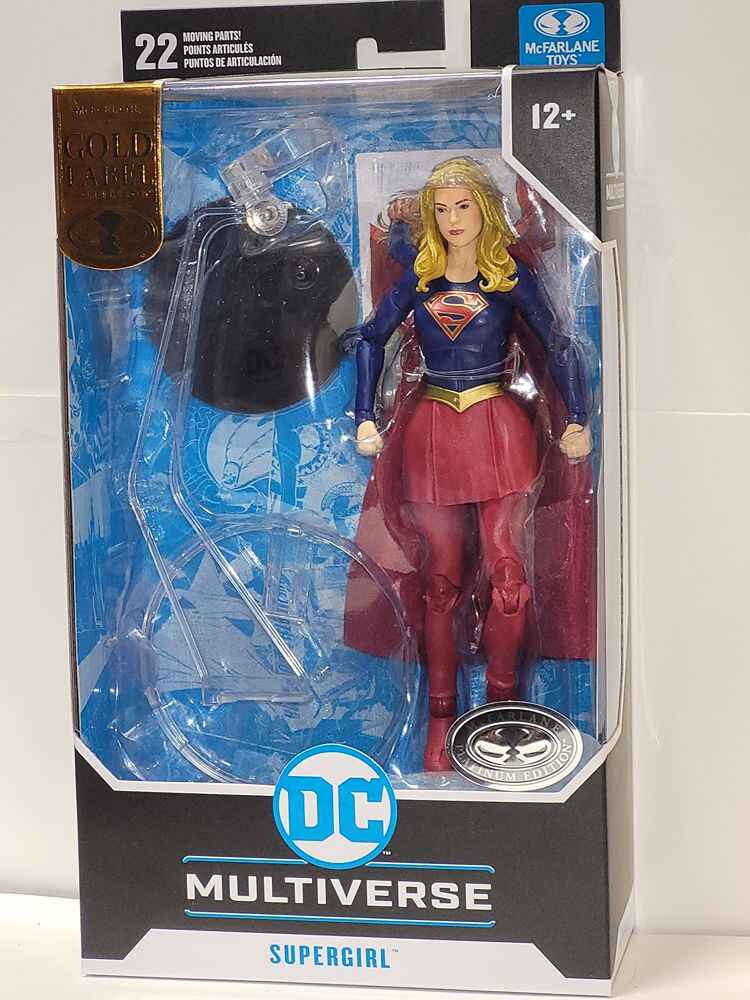 DC Multiverse DC Rebirth Supergirl Platinum (Gold Label) 7 Inch Action Figure - figurineforall.ca