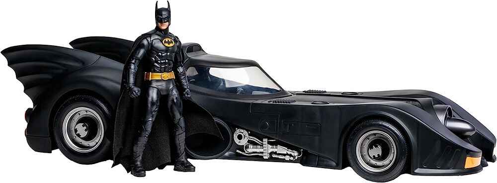 DC Multiverse Batman Movie (1989) - Batmobile and Batman (Keaton) (Gold Label) 7 Inch Scale Vehicle - figurineforall.ca