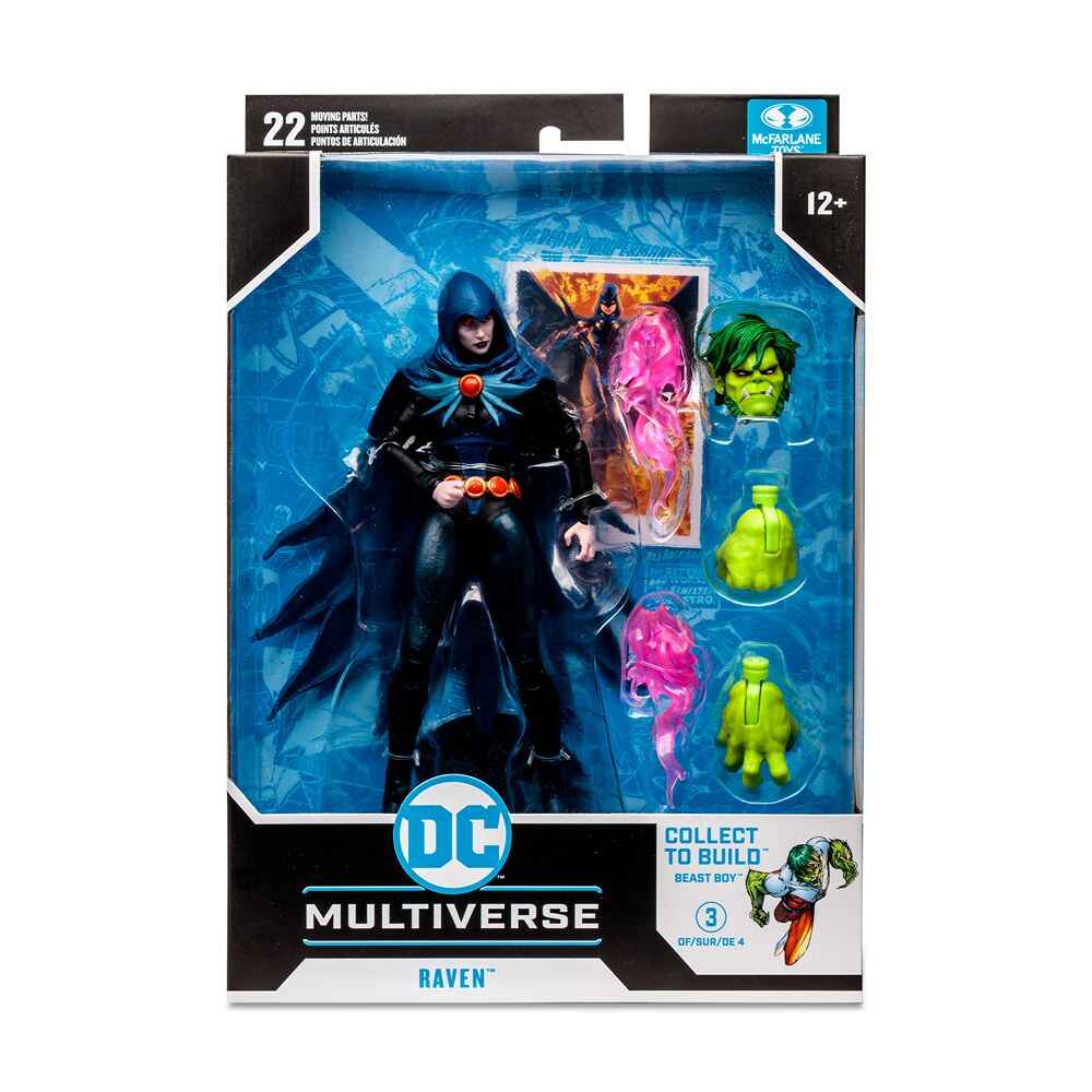 DC Multiverse Titans BAF Beast Boy - Raven 7 Inch Action Figure - figurineforall.ca