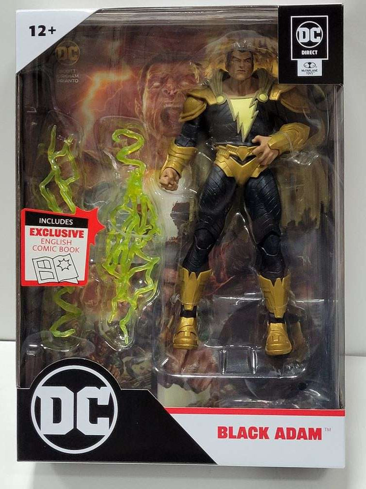 DC Multiverse Comics Page Punchers Black Adam - Black Adam with Comic 7 Inch Action Figure - figurineforall.ca