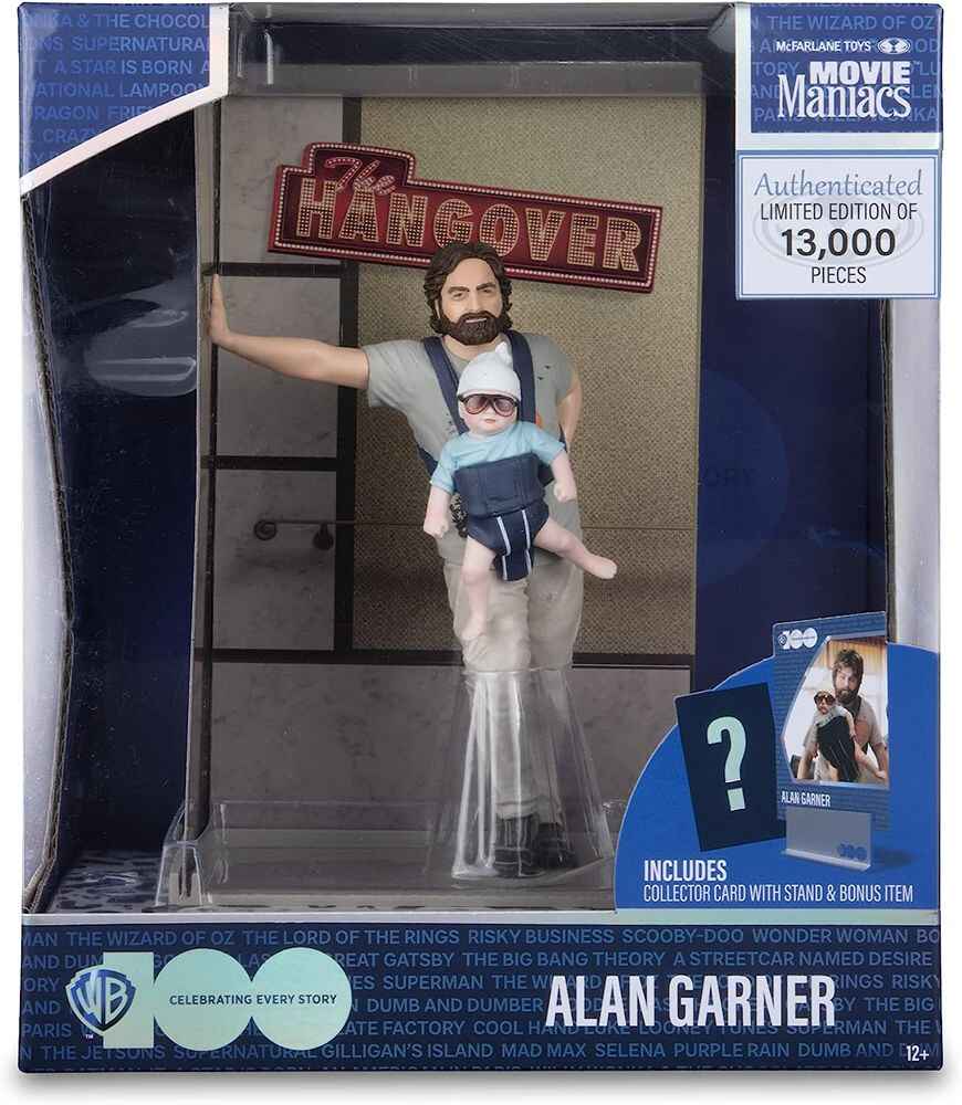 Movie Maniacs WB:100 Wave 2 - Alan Garner (The Hangover) 6 Inch Posed Figure - figurineforall.ca