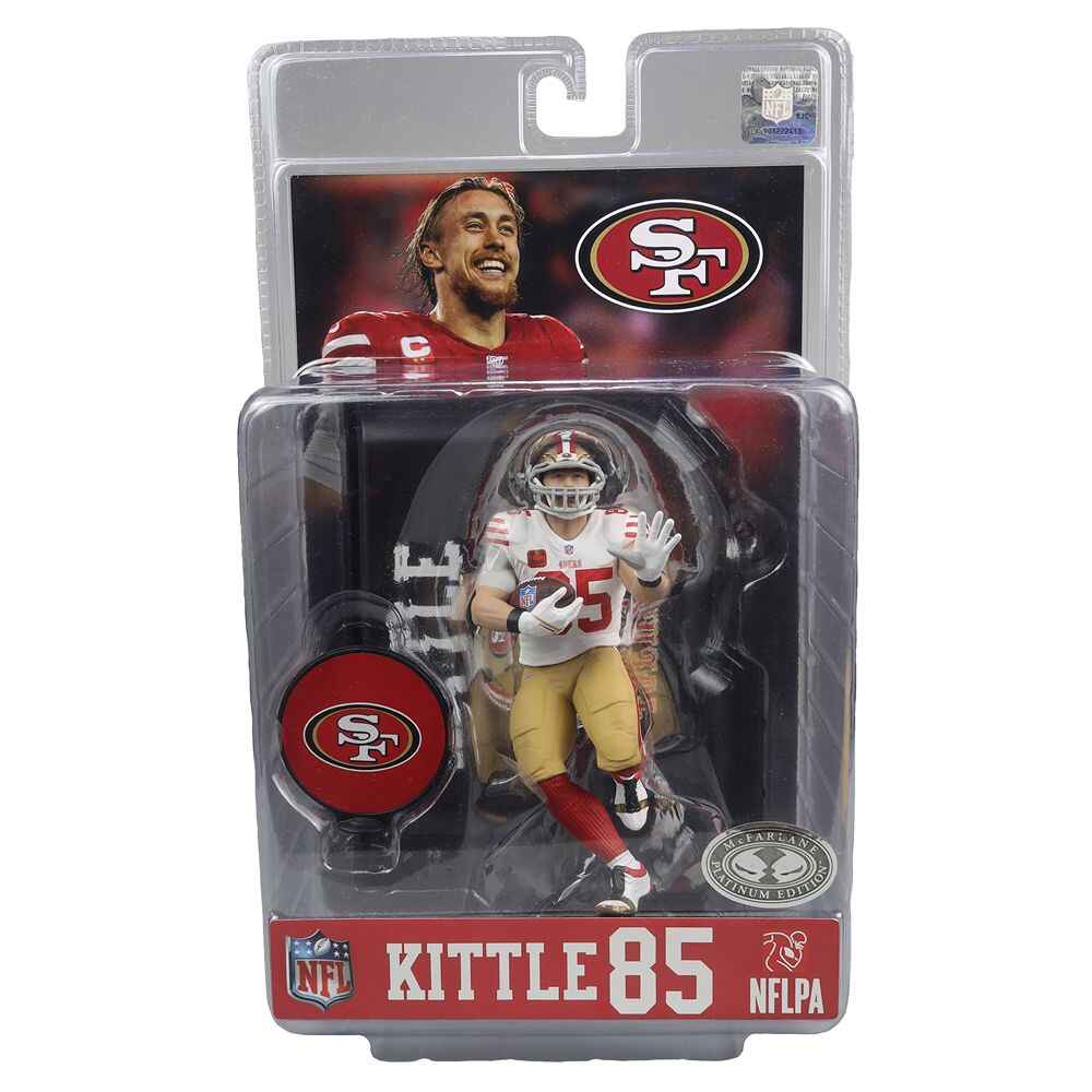 Mcfarlane Sportpicks NFL 7 Inch Posed Figure Series 1 - George Kittle (San Francisco 49ers) Platinum