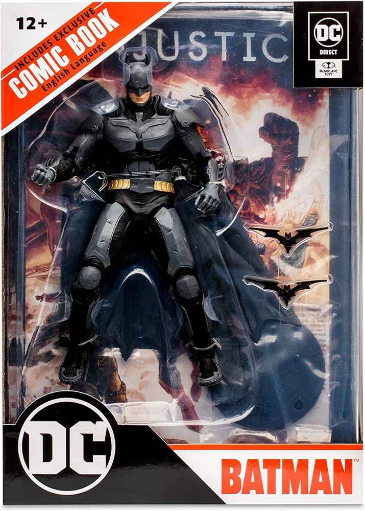 DC Multiverse Comics Page Punchers Injustice 2 - Batman W Comic 7 Inch Action Figure - figurineforall.ca