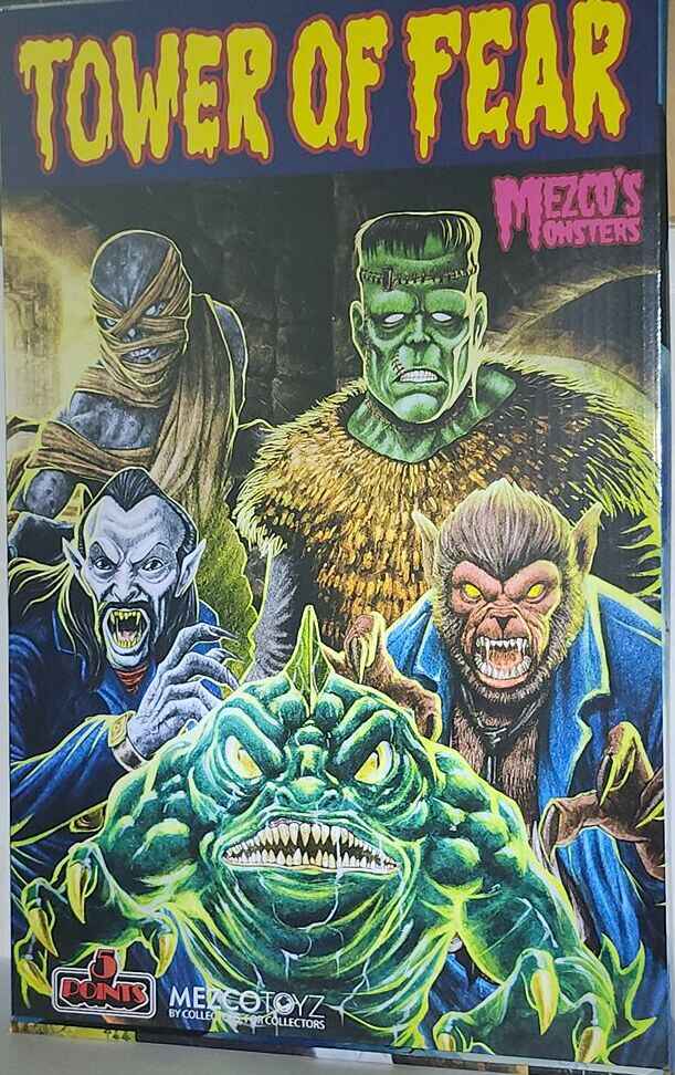mezco monsters tower of fear 5 Points Monsters Tower of Fear Deluxe Boxed Set With 5 Figures – figurineforall.ca