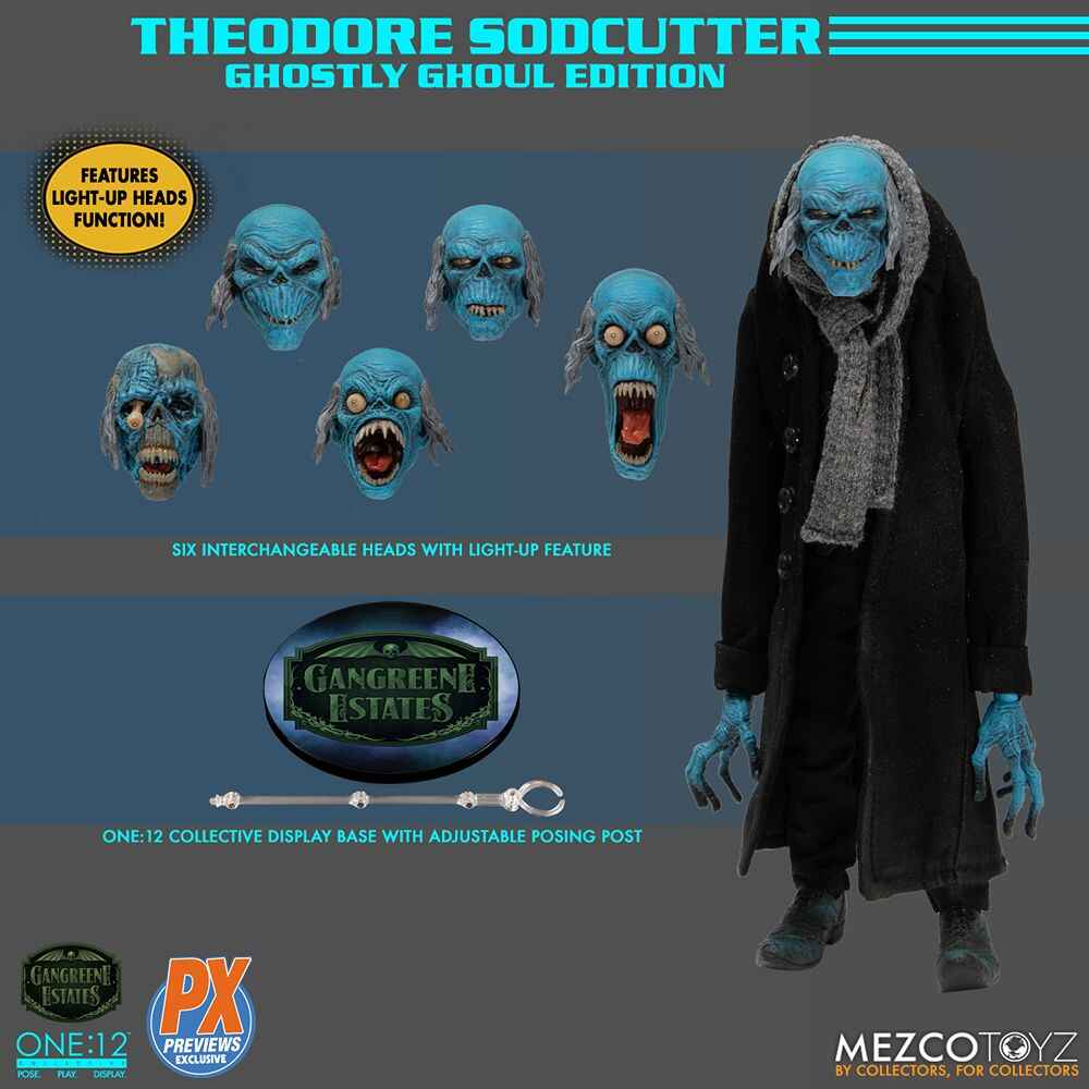 One-12 Collective Horror Theodore SODCUTTER Ghostly Ghoul PX Edition 6 Inch 1/12 Action Figure