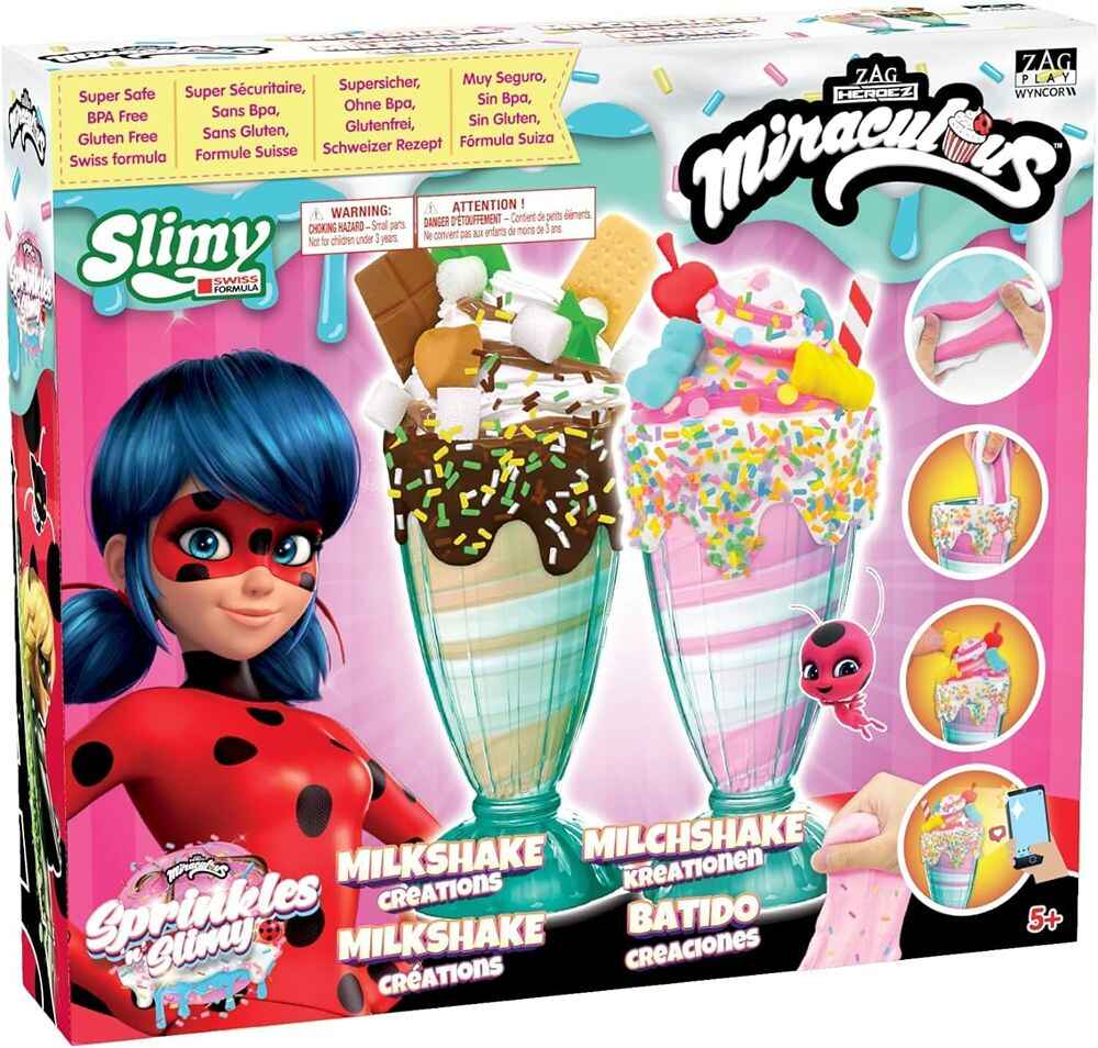 Miraculous Ladybug Sprinkles n' Slimy Milkshake Creation Role Play Toys