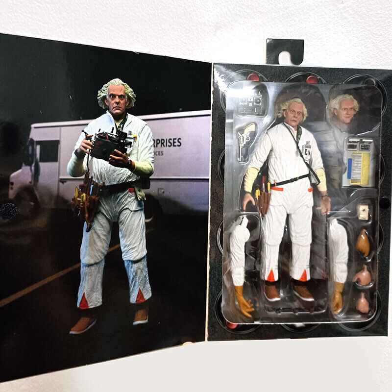 Back to The Future Doc Emmett Brown (1985) Hazmat Suit Ultimate 7 Inch Action Figure - figurineforall.ca
