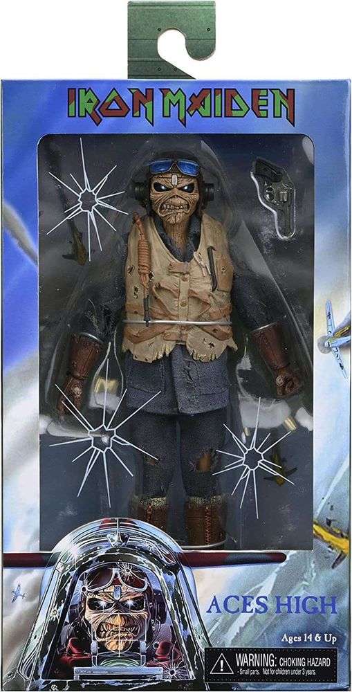 Iron Maiden Ace High Eddie 8 Inch Clothed Action Figure - figurineforall.ca