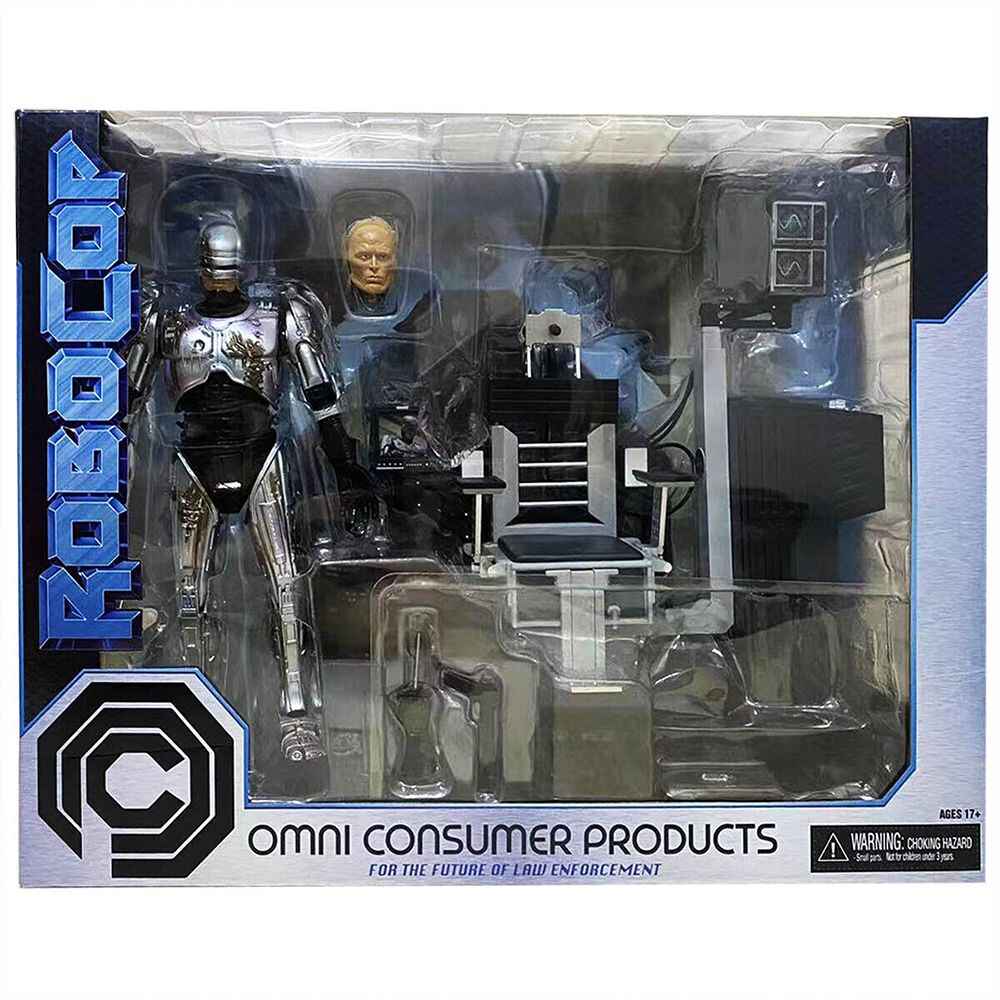 Robocop Battle Damaged Robocop with Chair Ultimate 7 Inch Action Figure - figurineforall.ca