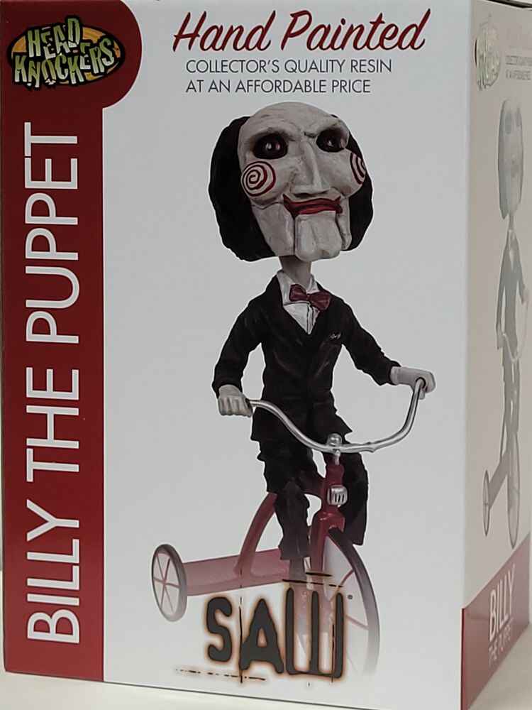 SAW Billy The Puppet on Tricycle 8 Inch Extreme Head Knocker Bobble Head - figurineforall.ca