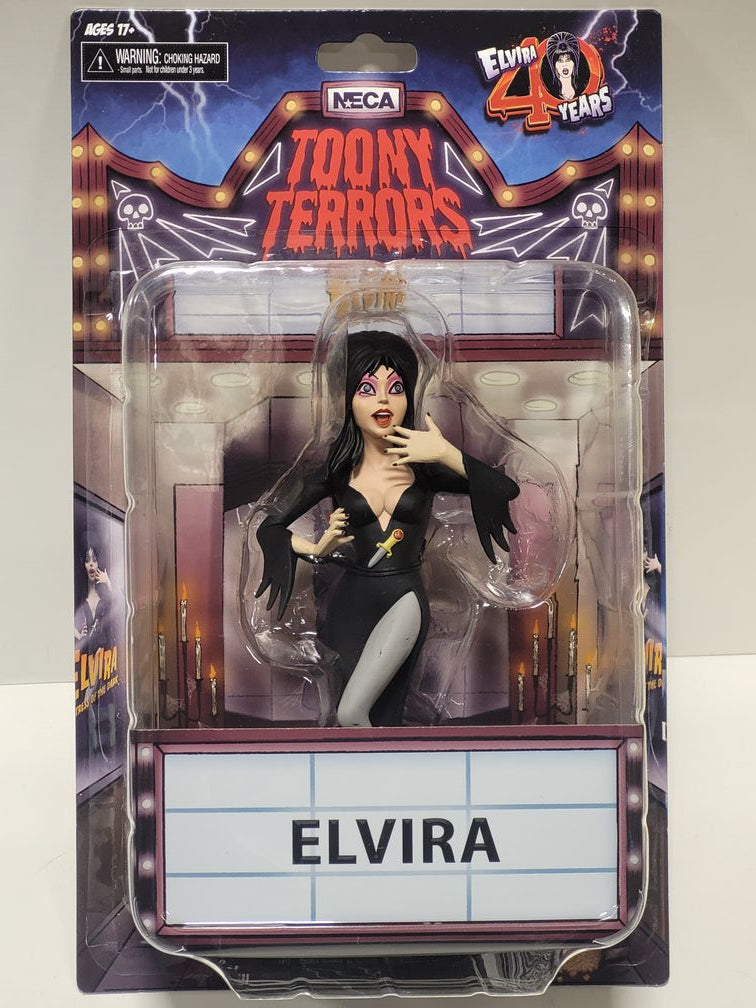 Toony Terrors Series 6 Elvira "Mistress of the Dark" 6 inch Scale Action Figure NECA - figurineforall.com