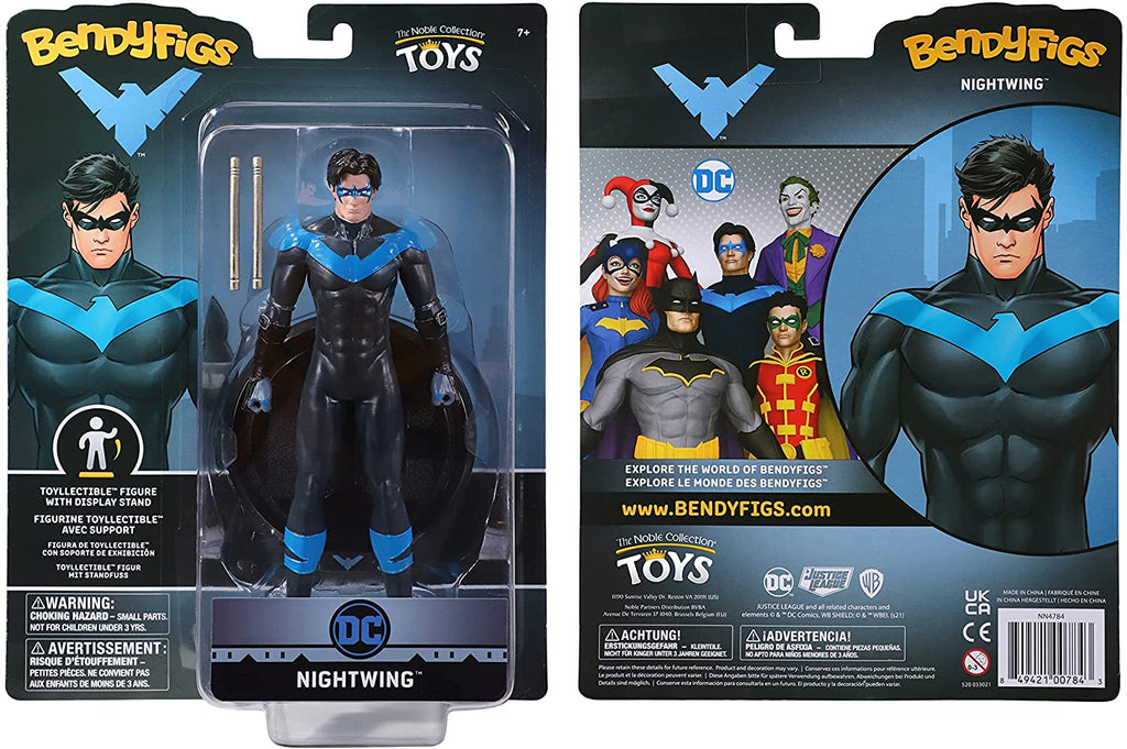 BendyFigs DC Multiverse 7 Inch Figure - Nightwing - figurineforall.ca