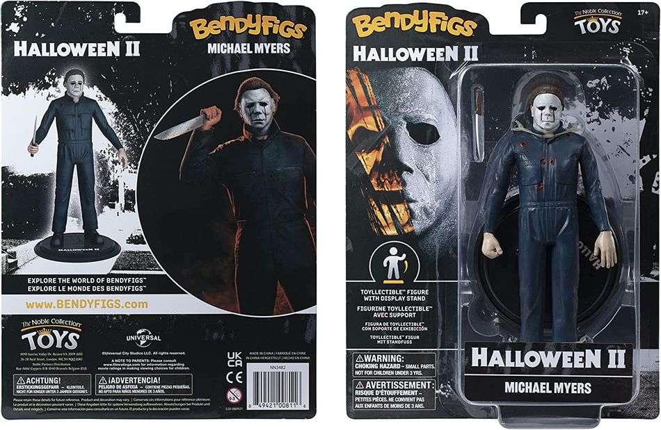 BendyFigs Horror Halloween 2 Movie 7 Inch Figure - Michael Myers - figurineforall.ca