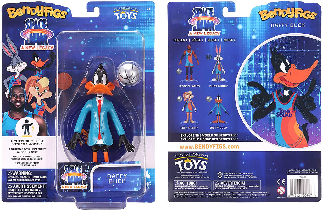 BendyFigs Space Jam A New Legacy 7 Inch Figure - Daffy Duck - figurineforall.ca