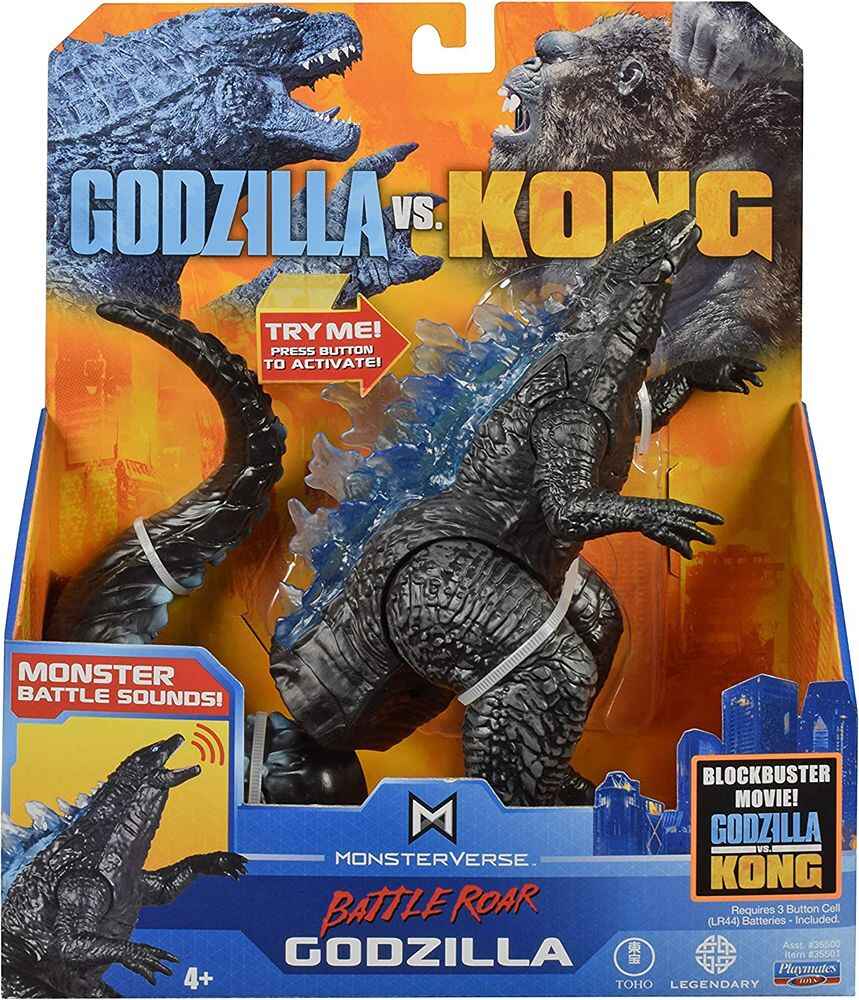 Godzilla vs Kong MonsterVerse Movie Godzilla Battle Roar w/ Sound 6 inch Action Figure - figurineforall.ca