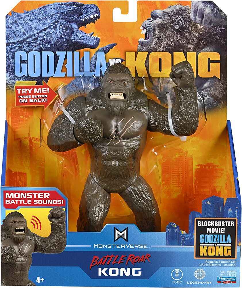 Godzilla vs Kong MonsterVerse Movie Kong Battle Roar 6 inch Action Figure - figurineforall.ca