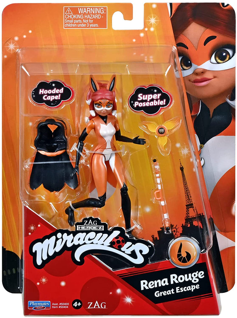 Miraculous Ladybug Rena Rouge Great Escape 5 Inch Doll Playmates Toys - figurineforall.com