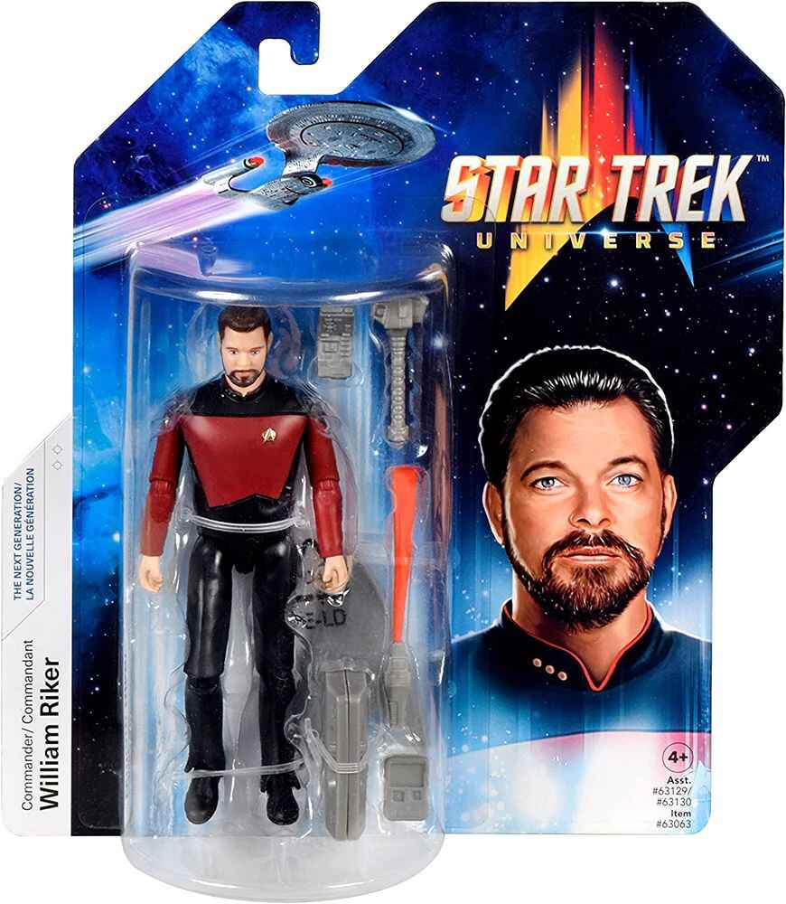 Star Trek Universe The Next Generation Commander William Riker 5 Inch Action Figure