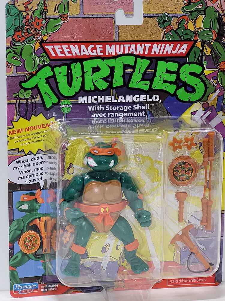 Teenage Mutant Ninja Turtles Classic Storage Shell 5 Inch Action Figure - Michelangelo