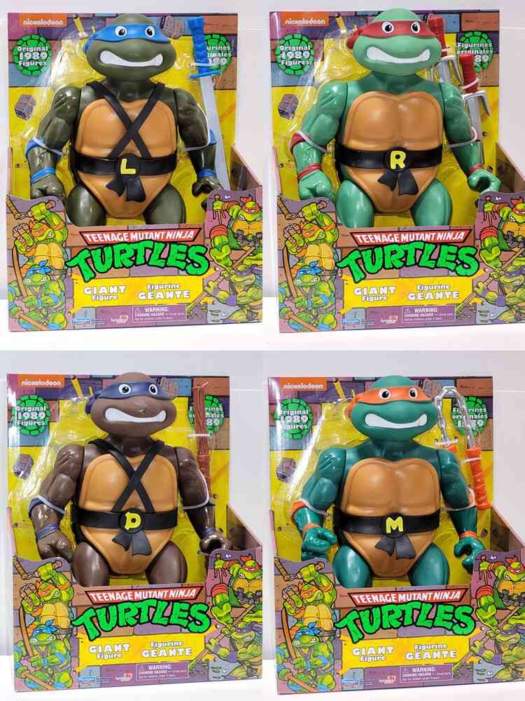 Teenage Mutant Ninja Turtles Classic 12 Inch Giant Action Figure - Set of 4 (Donatello, Leonardo, Raphael, Michelangelo)