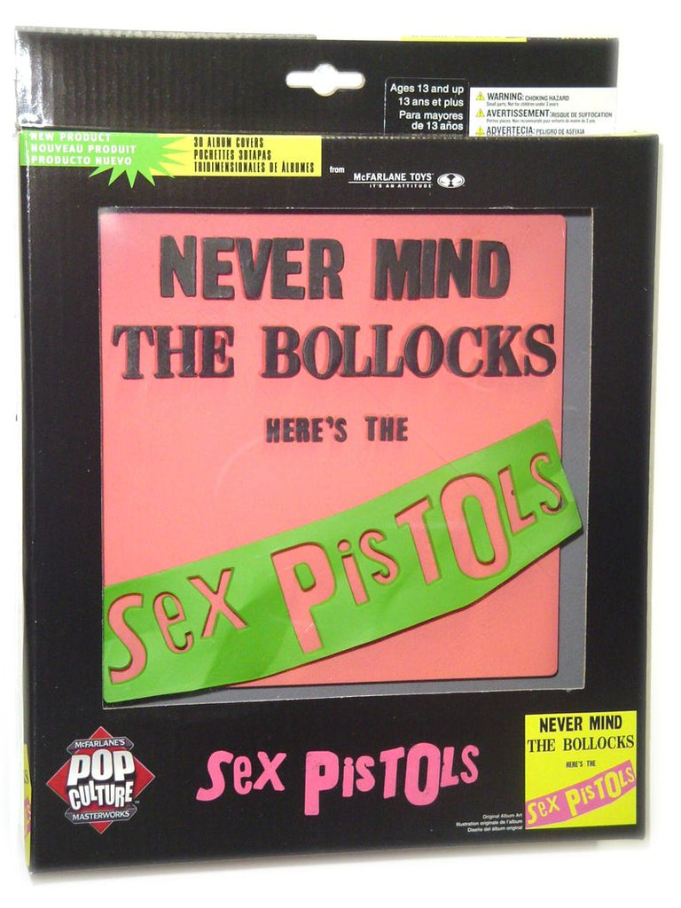 3D Album Cover Wall Art - Sex Pistols (Never Mind the Bullocks) Pink version - figurineforall.ca