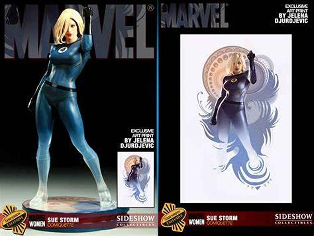 Marvel Collectibles Women of Marvel: Sue Storm Exclusive 16 Inch Polystone Statue Sideshow 2001381 - figurineforall.ca