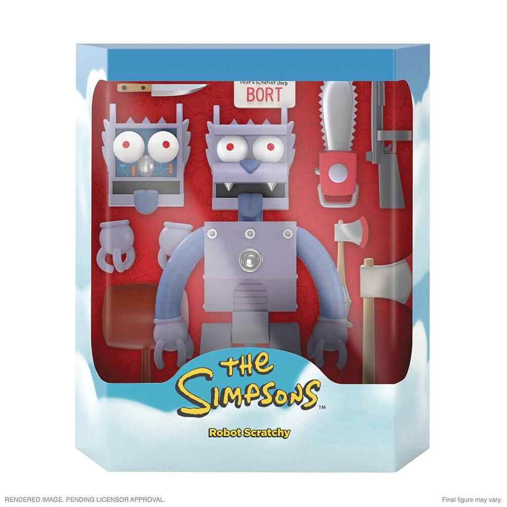 Simpsons Ultimates Robot Scratchy 7 Inch Scale Action Figure