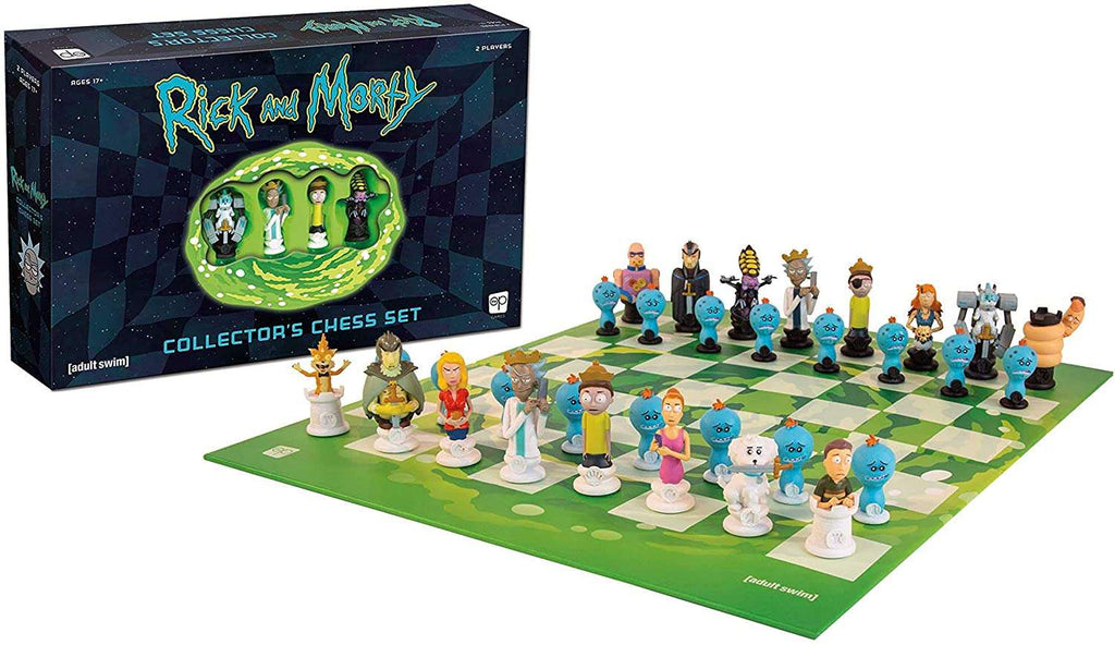 Chess Set Rick and Morty Collectors Edition Board Game Adult Swim - figurineforall.ca