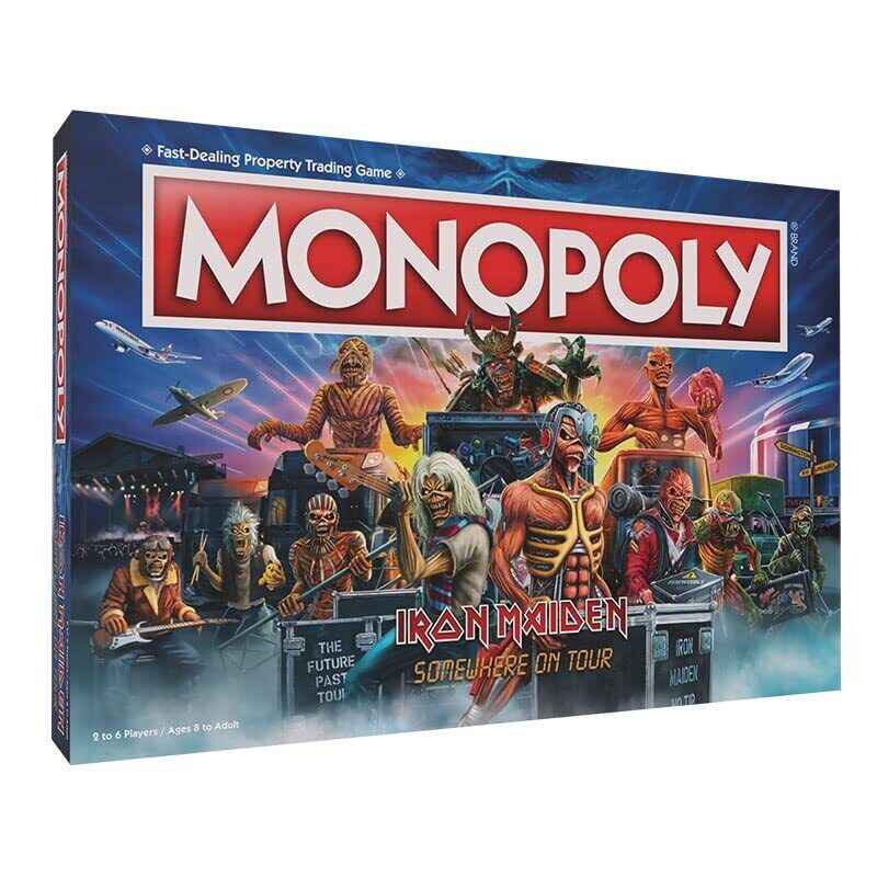 Monopoly Iron Maiden (Somewhere on Tour) Collectors Edition Board Game Music - figurineforall.ca