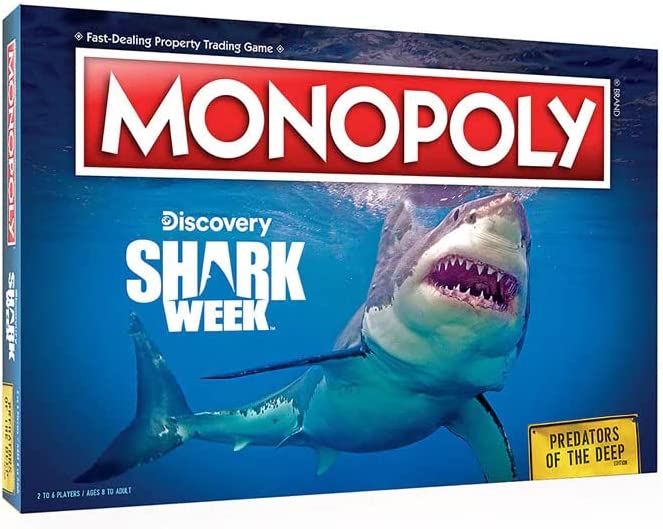 Monopoly Shark Week Predators of The Deep Edition Board Game - figurineforall.ca