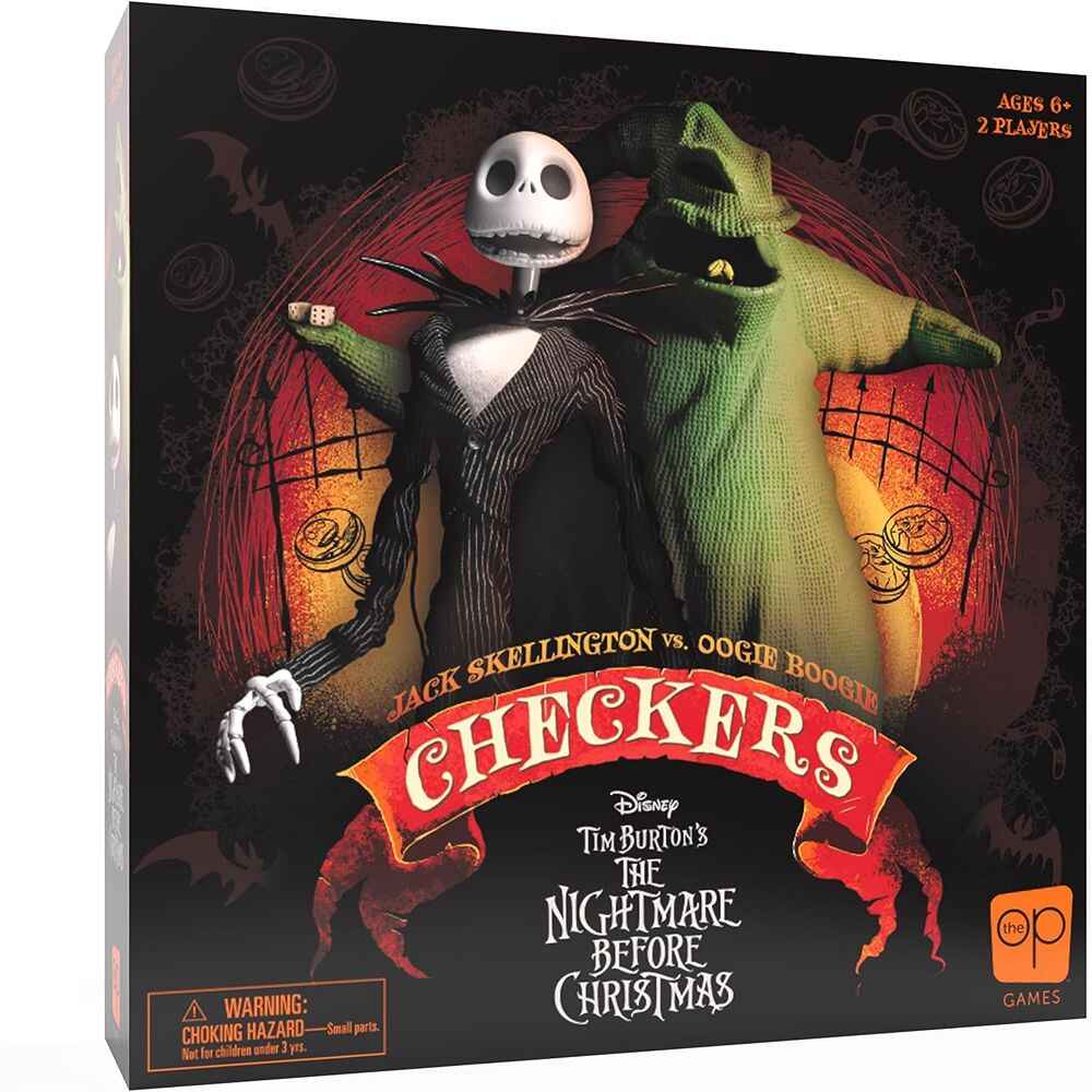 Checkers Disney Nightmare Before Christmas Jack Skellington vs. Oogie Boogie Game - figurineforall.ca